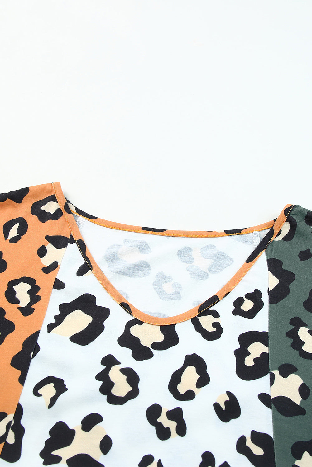 Multicolor Plus Size Leopard Print Contrast T-Shirt – ROCKIN YOUR STYLE