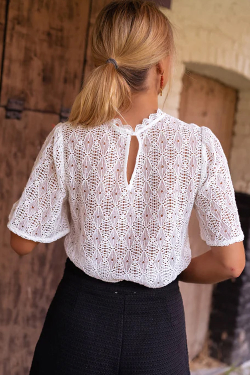 Short Sleeve Lace Blouse – ROCKIN YOUR STYLE